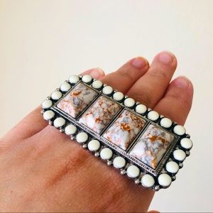 SOUTHWESTERN THREE FINGER STATEMENT RING